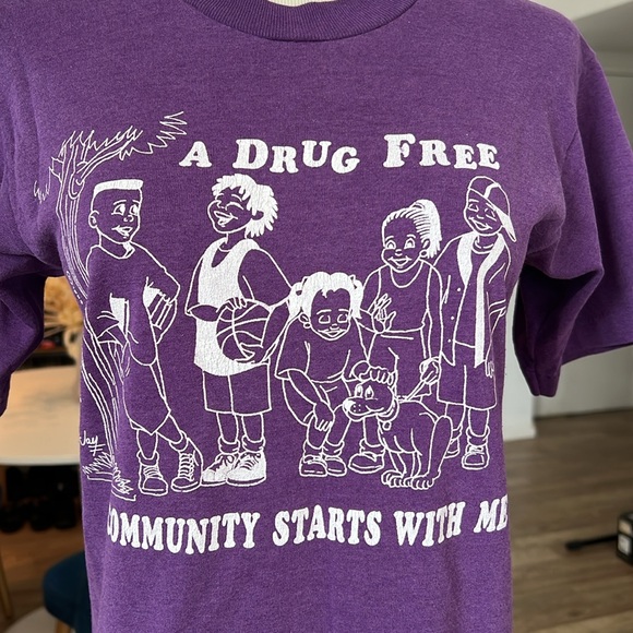 Vintage 1994 Drug t shirt S - Picture 2 of 6